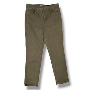 Style & Co denim women's green tummy control straight leg denim Jeans - 8S
